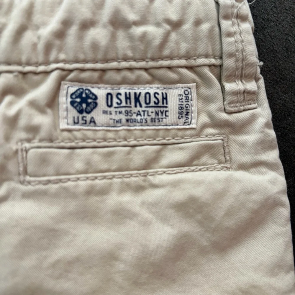 OshKosh B’gosh Baby Shorts Bundle Size 6M Navy & Khaki Cotton Chino Shorts